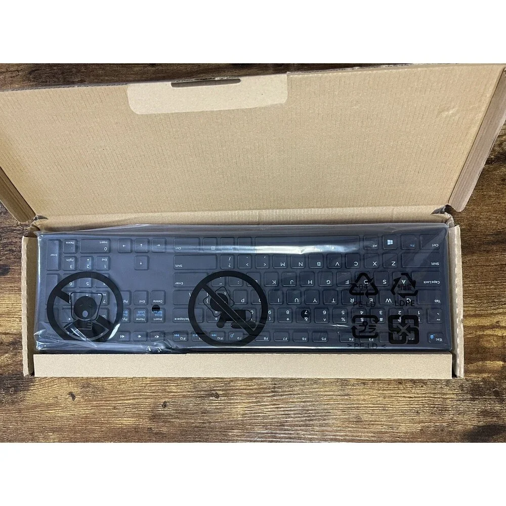 New Dell RKR0N Black Wired USB Desktop Keyboard KB216-BK-US